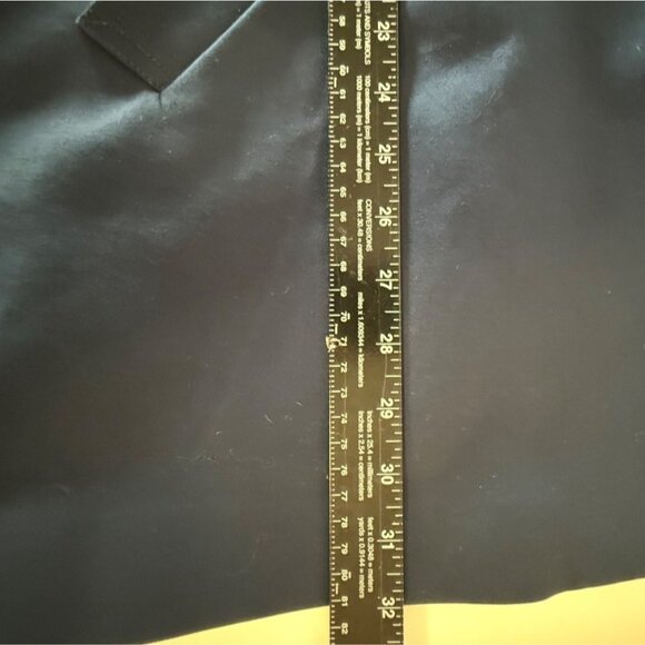 Jones New York Swing Trench Pea Coat Size L Stretch Retro Style Gold Tone Buckle - Picture 9 of 16